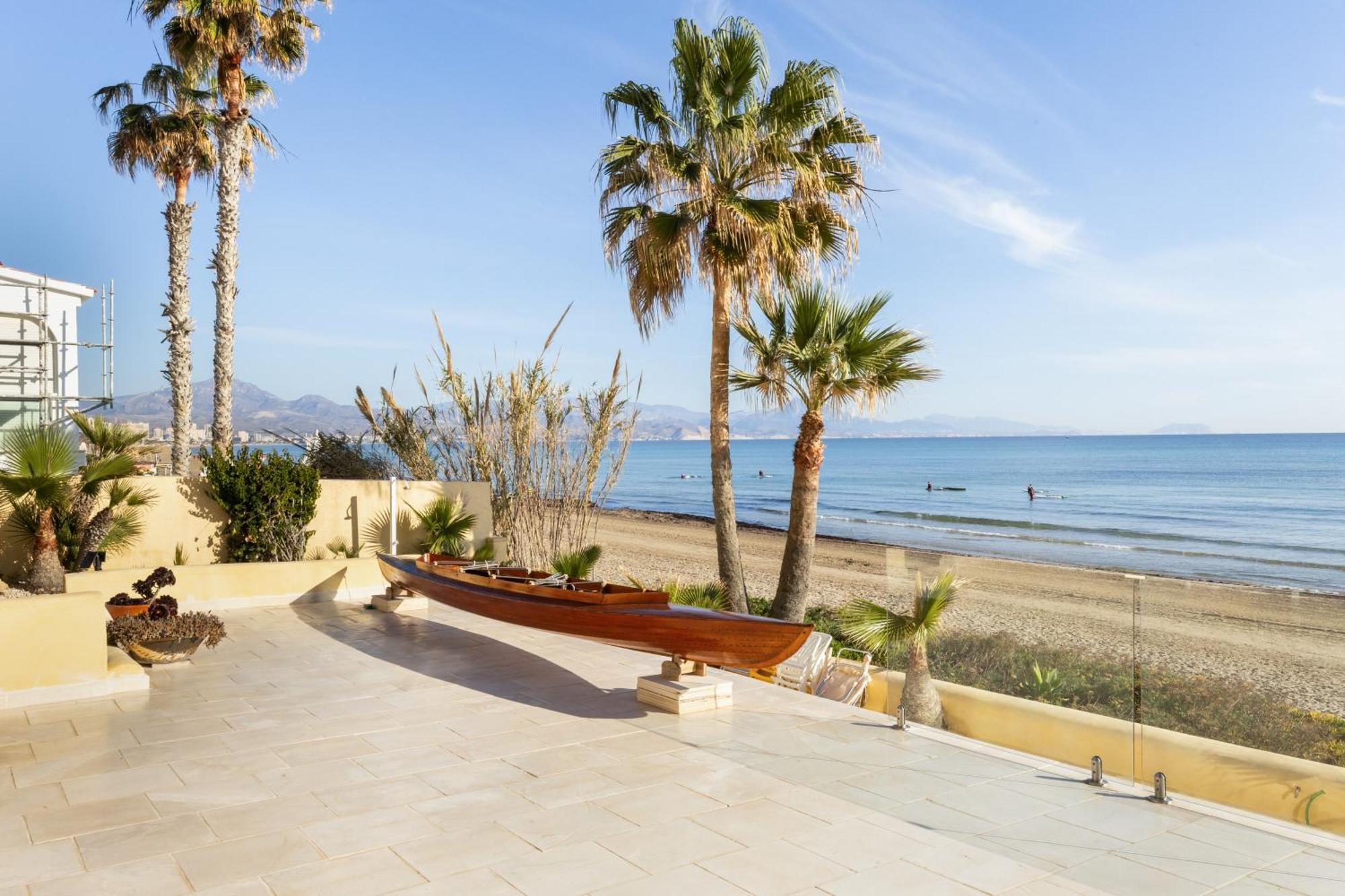Maravilloso Apartamento Amanecer Cabo A Pie De Playa Y Mar En Chalet Roquetes Аликанте Екстериор снимка